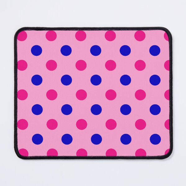 Item preview, Blue Pink Polka Dots On Pink Background Design designed and sold by PatternTitan.