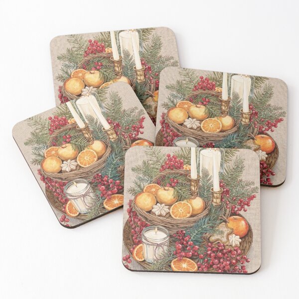 Item preview, Cranberry Orchard Feast – Cottagecore Christmas Table designed and sold by Deezyned.
