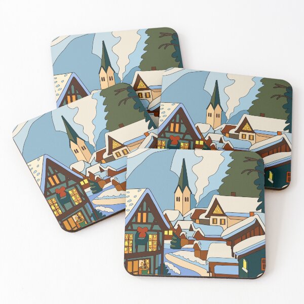 Item preview, Town in Winter designed and sold by HasifArtCollection.