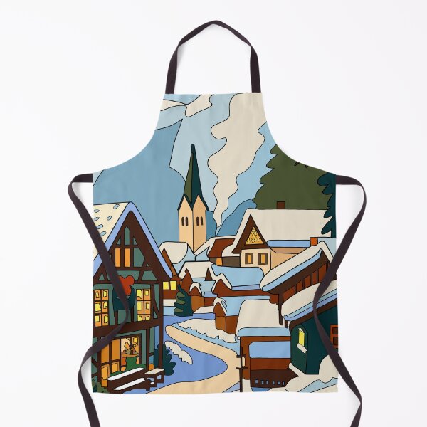 Item preview, Town in Winter designed and sold by HasifArtCollection.