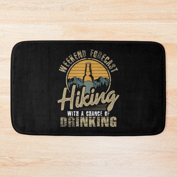 Item preview, Weekend Forecast Hiking With A Chance Of Drinking Retro designed and sold by lulunbollax.