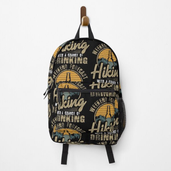 Item preview, Weekend Forecast Hiking With A Chance Of Drinking Retro designed and sold by lulunbollax.