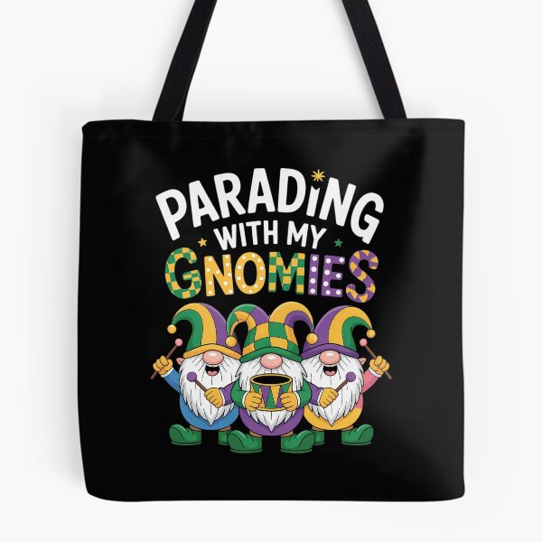 Item preview, Gnomies Cute Mardi Gras Gnomes designed and sold by comptorasunfia.