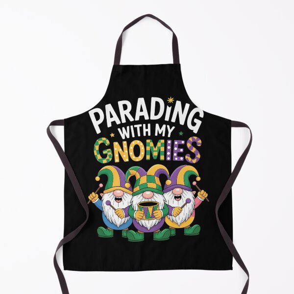 Item preview, Gnomies Cute Mardi Gras Gnomes designed and sold by comptorasunfia.
