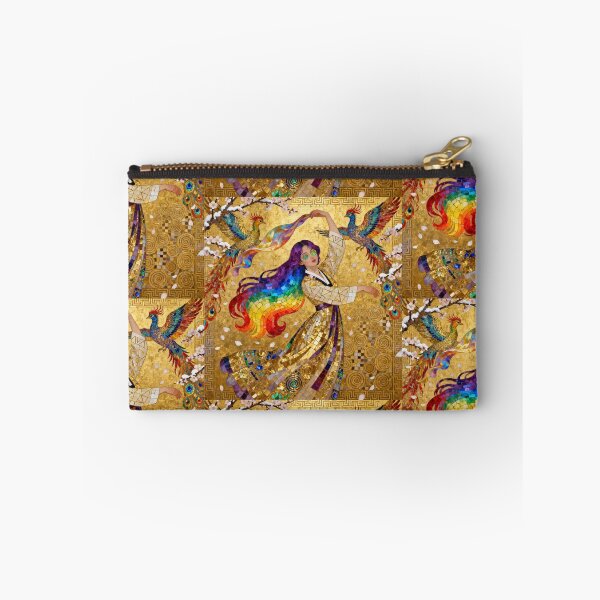 Item preview, Rainbow Phoenix Korean Dance beautiful Art Nouveau Gustav Klimt stylish art designed and sold by Vintage Designs +.