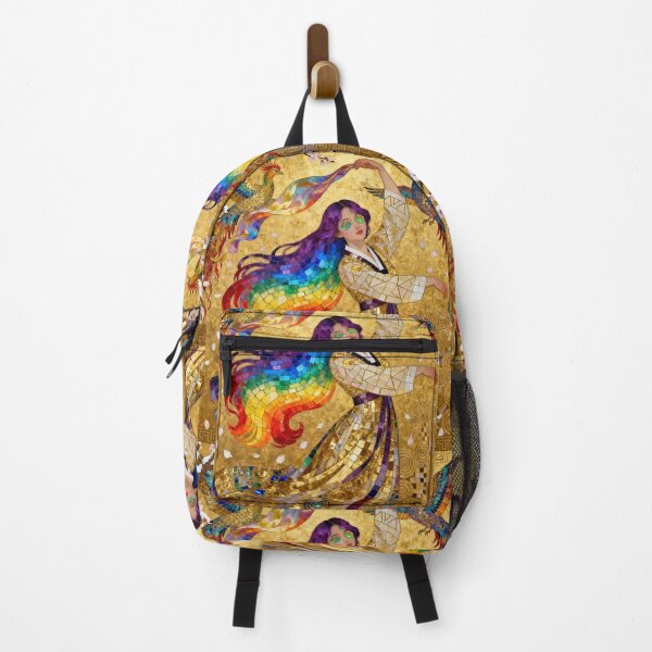 Item preview, Rainbow Phoenix Korean Dance beautiful Art Nouveau Gustav Klimt stylish art designed and sold by Vintage Designs +.