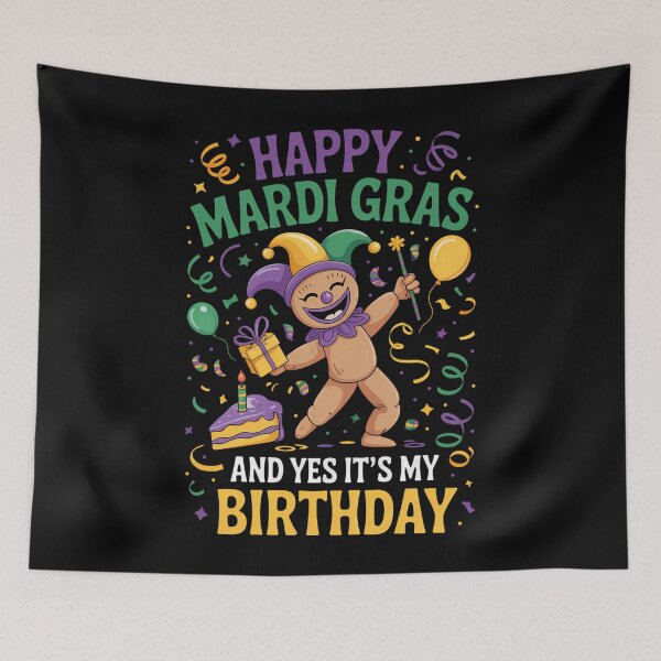 Item preview, Happy Mardi Gras Birthday Bday designed and sold by comptorasunfia.