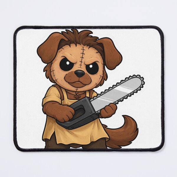 Item preview, Slasher leatherface dog designed and sold by PatternFly.