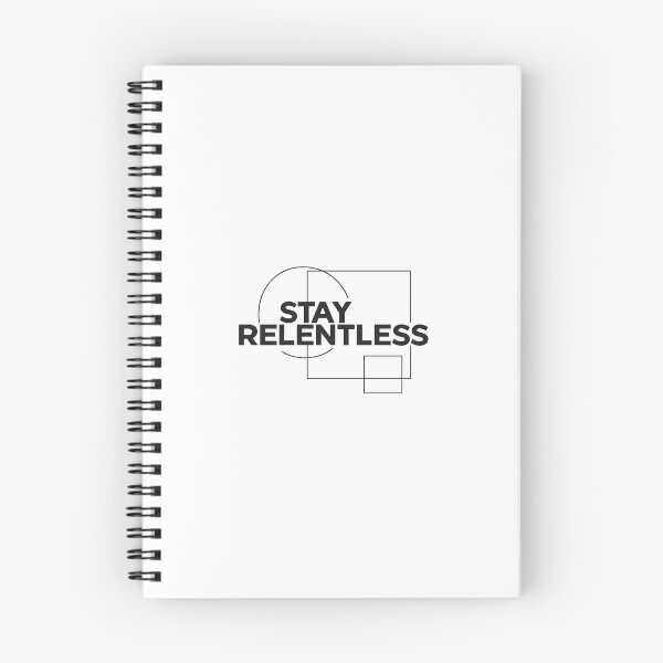 Item preview, Stay Relentless Minimalist Typography Design designed and sold by pivotpathways.