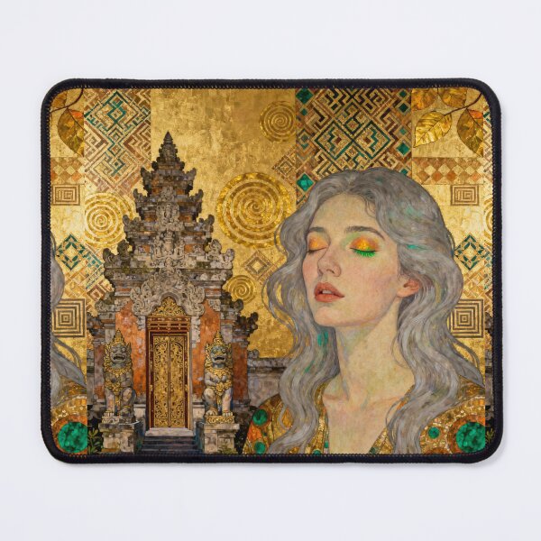 Item preview, Dream Indonesian Serenity beautiful Art Nouveau Gustav Klimt stylish art designed and sold by Vintage Designs +.