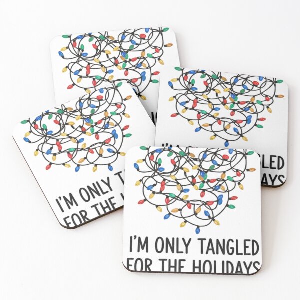 Item preview, I’m Only Tangled For The Holidays | Festive Heart Christmas Lights designed and sold by RainUlan53.