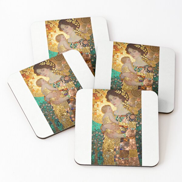 Item preview, Maternal Sacred Feminine beautiful Art Nouveau Gustav Klimt stylish art designed and sold by Vintage Designs +.