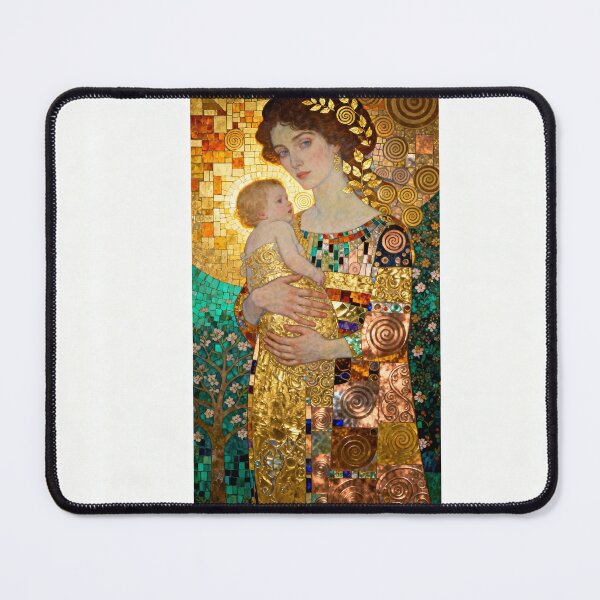 Item preview, Maternal Sacred Feminine beautiful Art Nouveau Gustav Klimt stylish art designed and sold by Vintage Designs +.