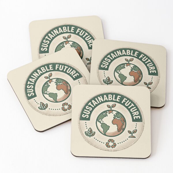 Item preview, Sustainable Future Earth Badge — Eco-Friendly Nature Logo designed and sold by Afridi Art House.