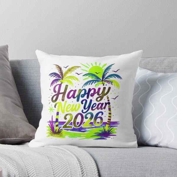 Item preview, Vibrant Tropical 2026 New Year Greeting Design designed and sold by blacK1982White.