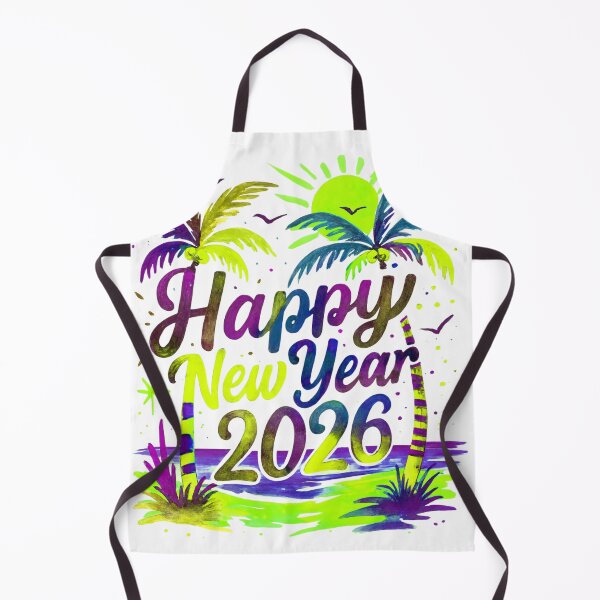 Item preview, Vibrant Tropical 2026 New Year Greeting Design designed and sold by blacK1982White.