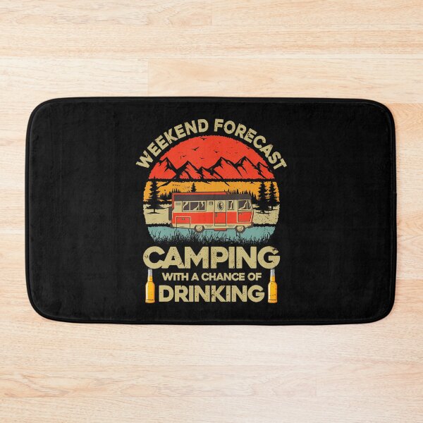 Item preview, Weekend Forecast Camping Chance Of Drinking RV Retro designed and sold by lulunbollax.