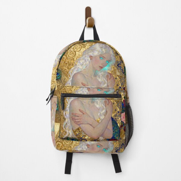 Item preview, Pearl Woman Golden Embrace beautiful Art Nouveau Gustav Klimt stylish art designed and sold by Vintage Designs +.