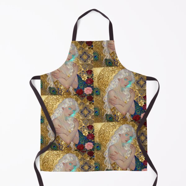 Item preview, Pearl Woman Golden Embrace beautiful Art Nouveau Gustav Klimt stylish art designed and sold by Vintage Designs +.