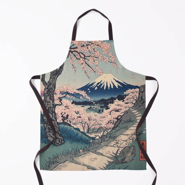 Item preview, Sakura Road to Fuji – Traditional Ukiyo-e Spring Landscape (Hiroshige Inspired) designed and sold by Vandy Fullam.