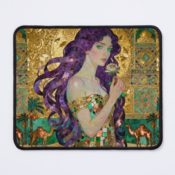 Item preview, Violet Peridot Arabian Opulence beautiful Art Nouveau Gustav Klimt stylish art designed and sold by Vintage Designs +.