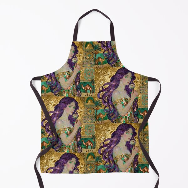 Item preview, Violet Peridot Arabian Opulence beautiful Art Nouveau Gustav Klimt stylish art designed and sold by Vintage Designs +.