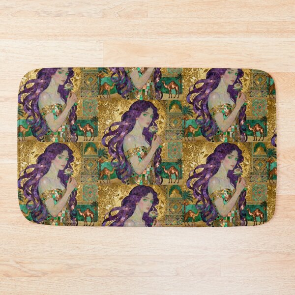 Item preview, Violet Peridot Arabian Opulence beautiful Art Nouveau Gustav Klimt stylish art designed and sold by Vintage Designs +.