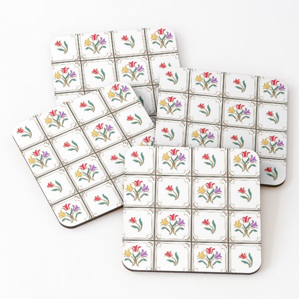 Item preview, Tulip Tiles Multi-Coloured  designed and sold by Indra's Net.