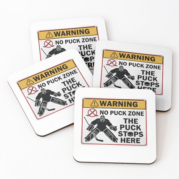 Item preview, Warning Sign No Puck Zone The Puck Stops Here play designed and sold by HumansStuck12.