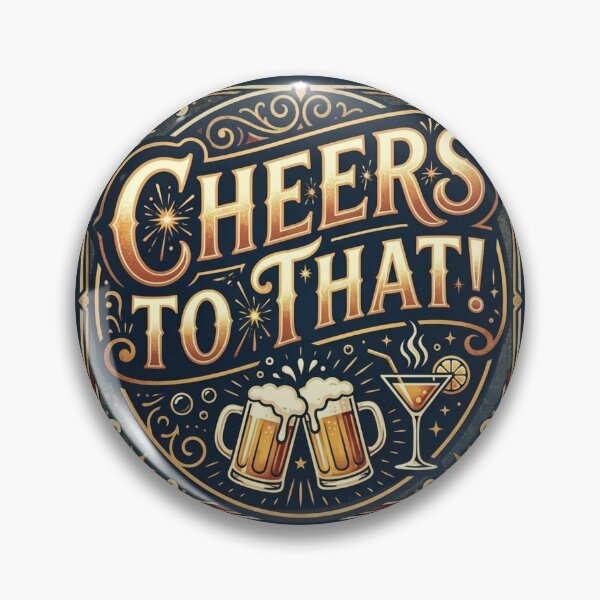 Item preview, Cheers To That Vintage Pub Sign Beer Art designed and sold by OneLineBar.