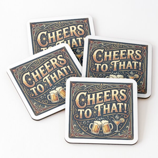 Item preview, Cheers To That Vintage Pub Sign Beer Art designed and sold by OneLineBar.