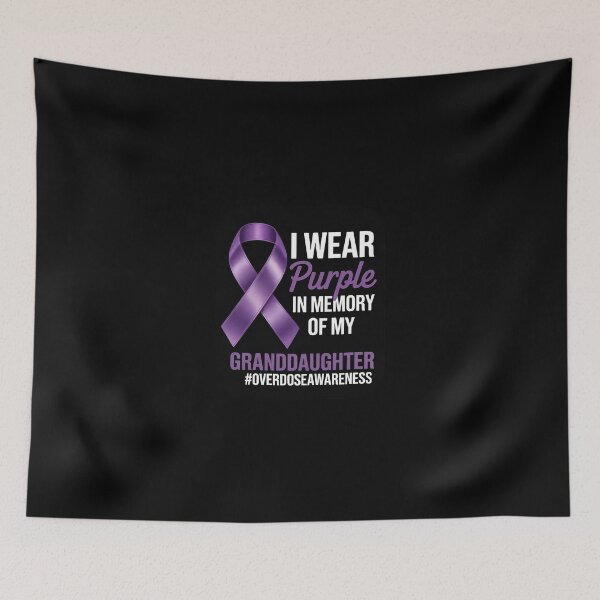 Item preview, I Wear Purple In Memory Of My Granddaughter Overdose  designed and sold by SyntaxClaw.