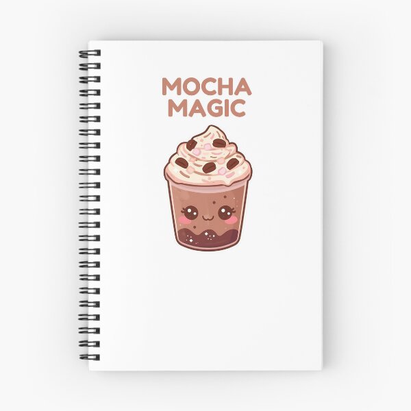 Item preview, Mocha Magic – Cute Kawaii Chocolate Coffee Cup Art designed and sold by Smile-AlNo.
