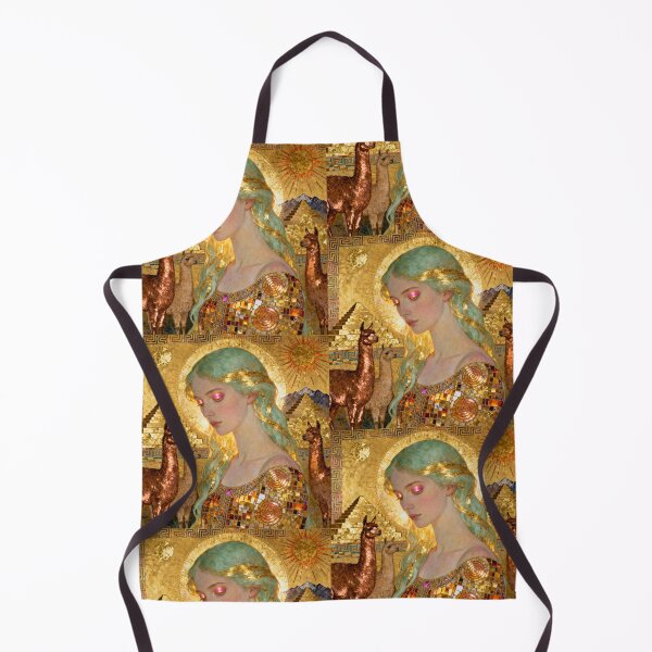 Item preview, Incan Seafoam Goddess beautiful Art Nouveau Gustav Klimt stylish art designed and sold by Vintage Designs +.