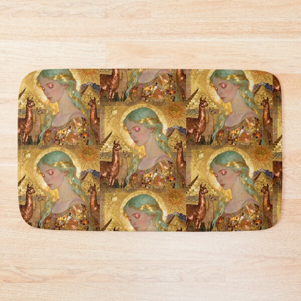 Item preview, Incan Seafoam Goddess beautiful Art Nouveau Gustav Klimt stylish art designed and sold by Vintage Designs +.