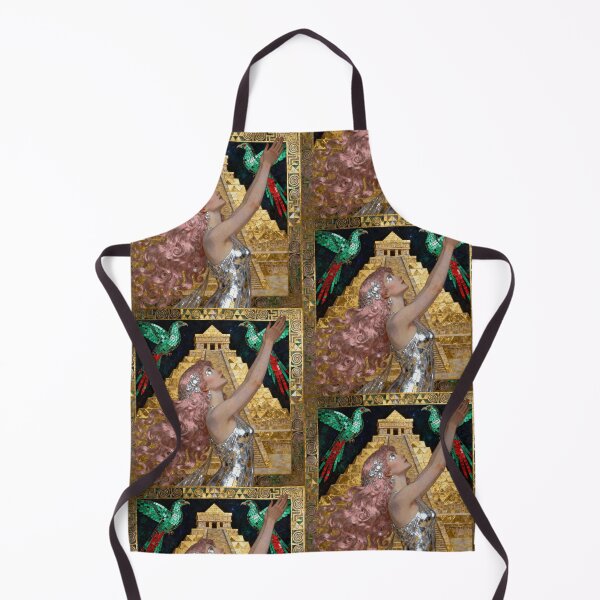 Item preview, Mayan Ascension Portrait beautiful Art Nouveau Gustav Klimt stylish art designed and sold by Vintage Designs +.