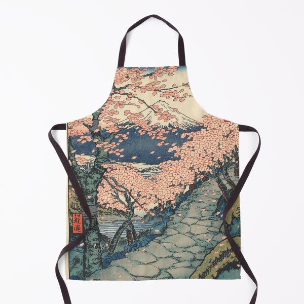 Item preview, Hiroshige Sakura Path – Ukiyo-e Cherry Blossom Landscape with Mount Fuji designed and sold by Vandy Fullam.