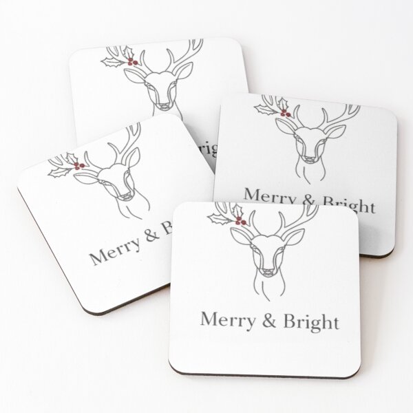 Item preview, Minimalist Reindeer – Merry & Bright Christmas Line Art designed and sold by RainUlan53.