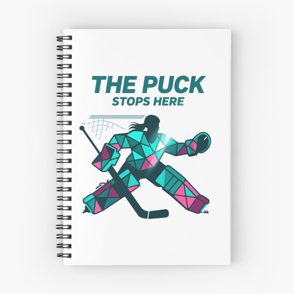 Item preview, Geometric Hockey Goalie Stance With Powerful Defensive Motion the puck stops here play designed and sold by HumansStuck12.