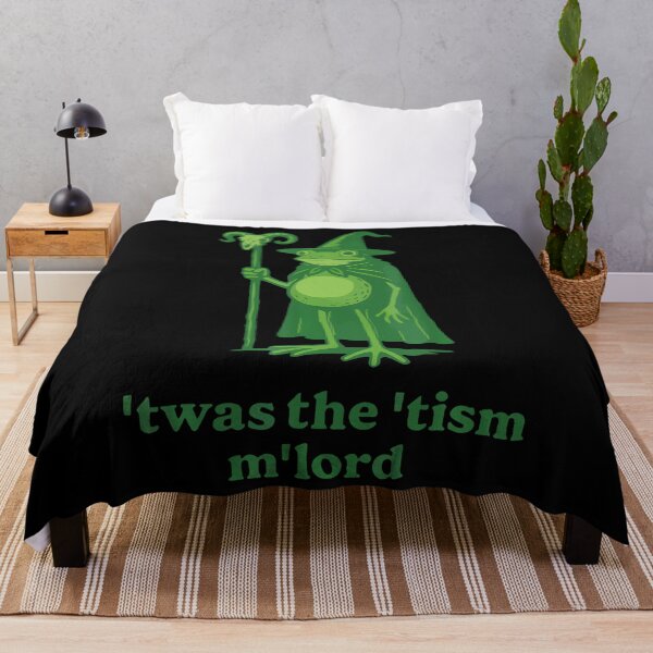 Item preview, Frog Wizard Meme T'Was The 'Tism M'Lord Autism Awareness designed and sold by stershopepie.