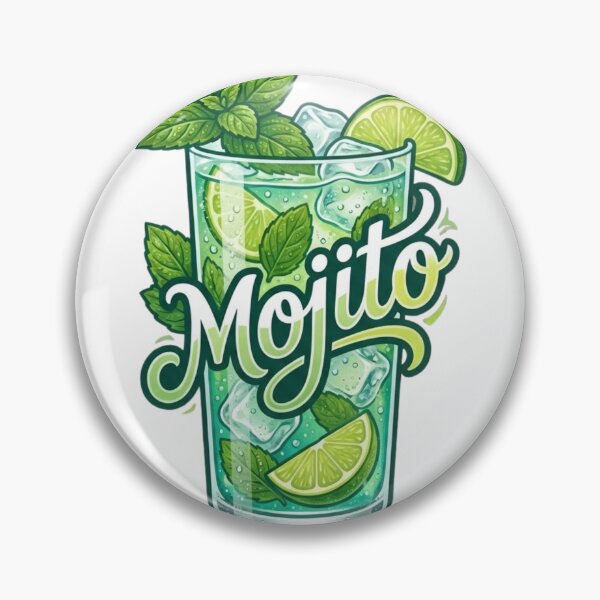 Item preview, Fresh Mojito Cocktail Summer Bar Decor designed and sold by OneLineBar.