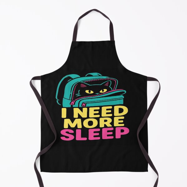 Item preview, Sleepy Cat in Backpack – Funny Teal & Pink Design for Tired Souls, Students & Night Owls designed and sold by Bright Nest Studio.