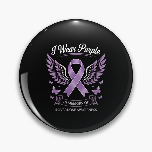 Item preview, I Wear Purple In Memory Of My Son Overdose Awareness designed and sold by AquaKiev.