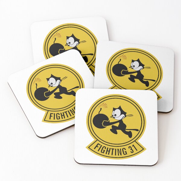 Item preview, US Navy VFA-31 Tomcatters Squadron Emblem featuring Felix the Cat designed and sold by CharlieDesings.