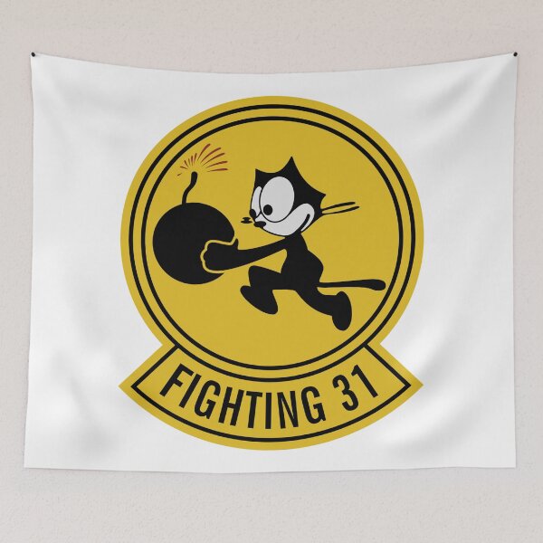 Item preview, US Navy VFA-31 Tomcatters Squadron Emblem featuring Felix the Cat designed and sold by CharlieDesings.