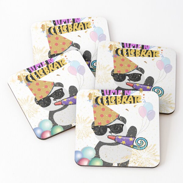 Item preview, Time To Celebrate - Cute Party Panda Funny Design designed and sold by Extremeallie.