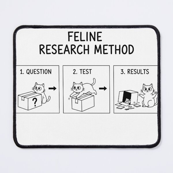 Item preview, Feline Research Method designed and sold by artistastshirt.