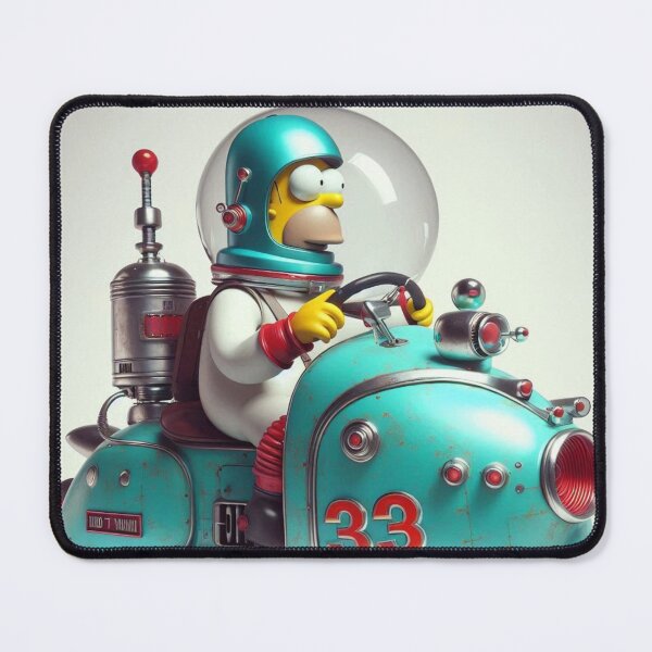 Item preview, “Orbit 33: Cape Drift, Teal Wheels & the Astro-Chomp of Cartoon Gravity” designed and sold by Print Fiction.