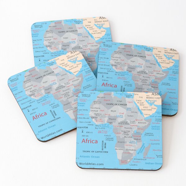 Item preview, Map of Africa – Countries, Borders & Major Features designed and sold by WorldAtlas.com.