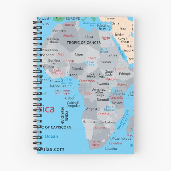 Item preview, Map of Africa – Countries, Borders & Major Features designed and sold by WorldAtlas.com.